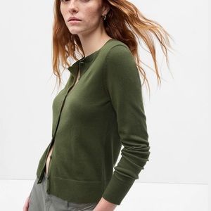 GAP Sage Green Button Up Cardigan